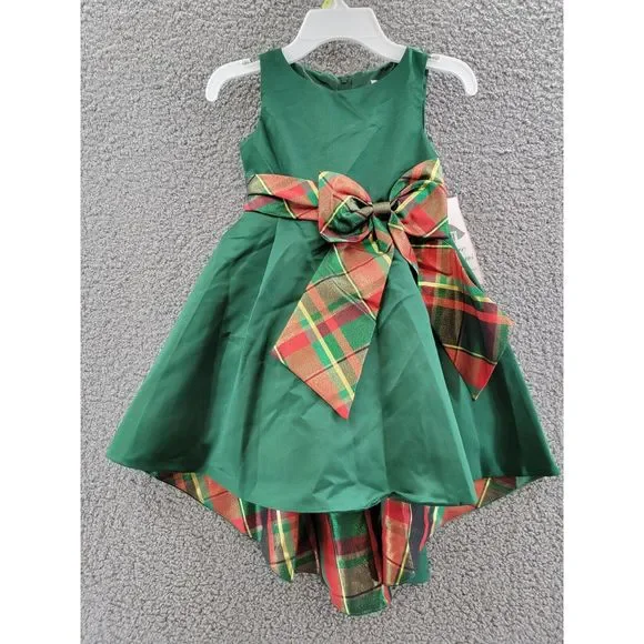 green emerald velvet dress Hunter Green Embroidered Pleated Bodice Smocked Back Midi Dress *FINAL –  SSYS main image 1